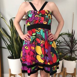 Phoebe Couture Patterned Dress NWT